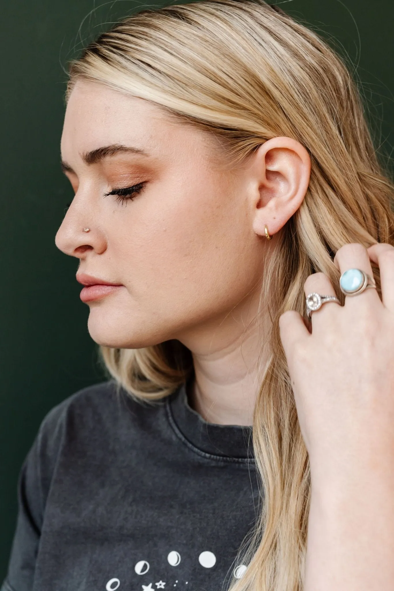10mm Fundamental Hoops - Hypoallergenic - Gold and Silver Andi
