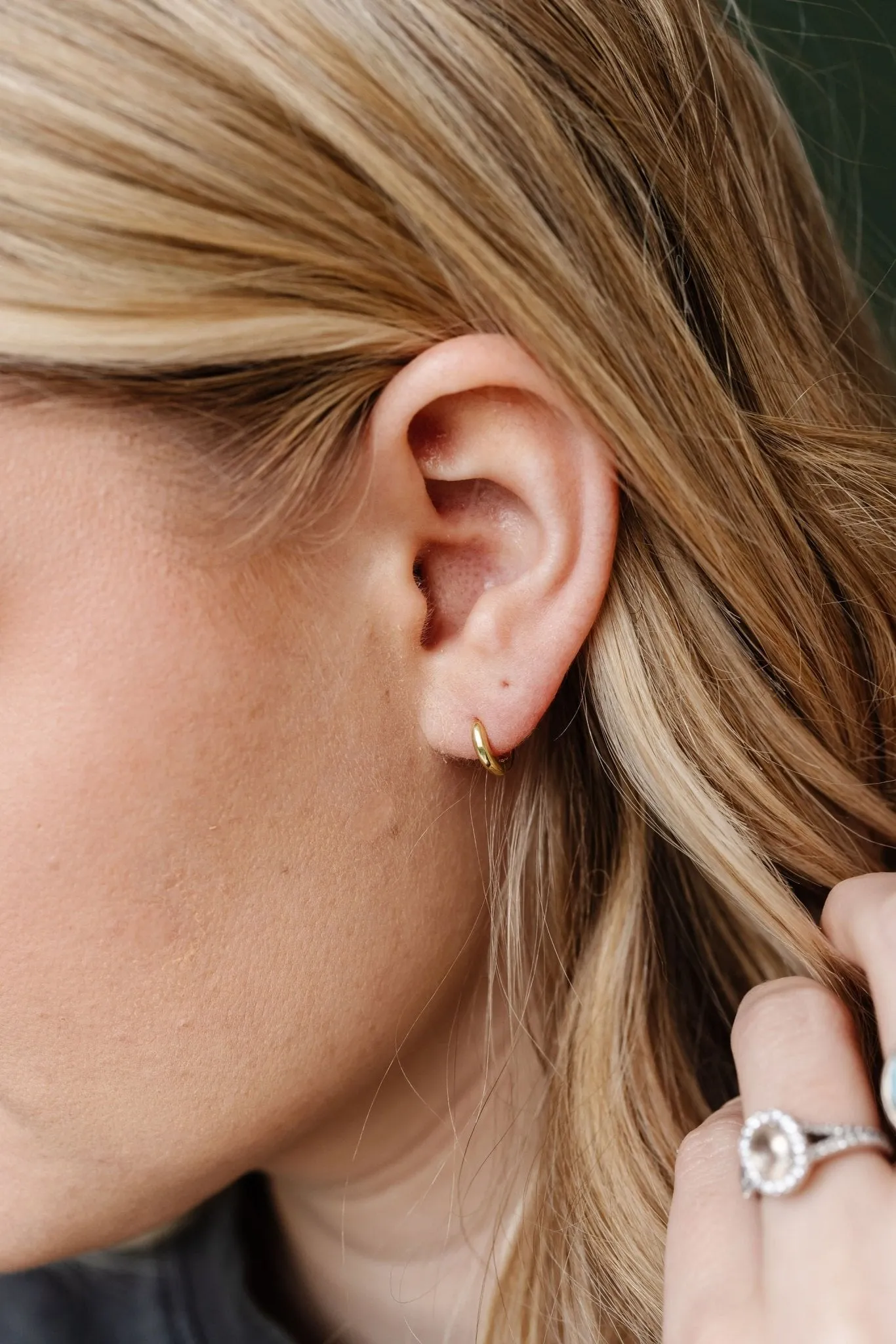 10mm Fundamental Hoops - Hypoallergenic - Gold and Silver Andi