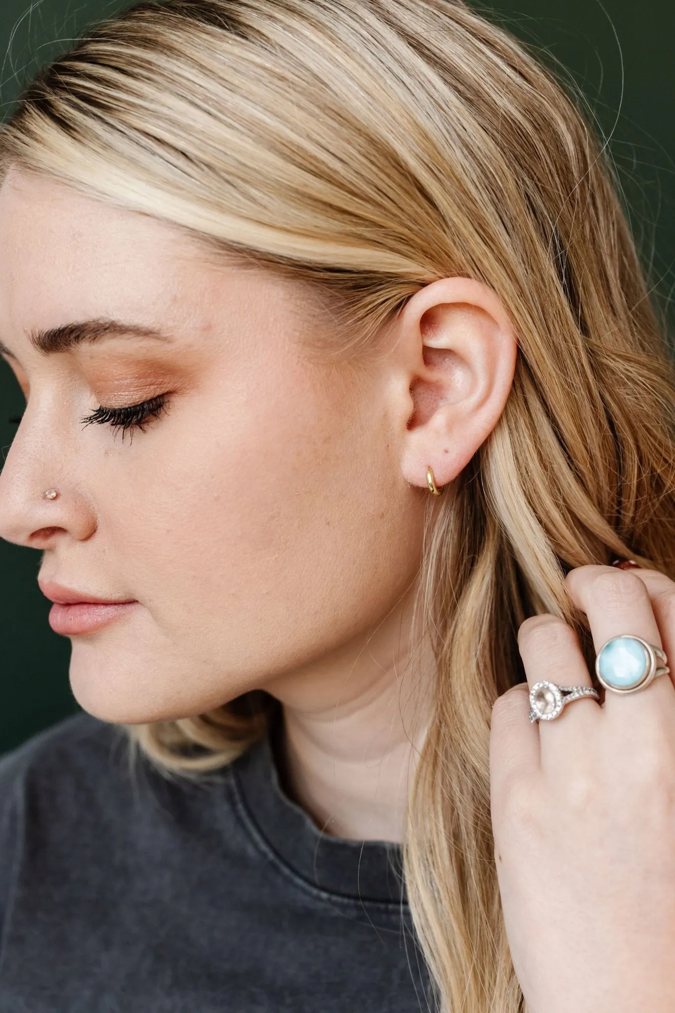 10mm Fundamental Hoops - Hypoallergenic - Gold and Silver Andi