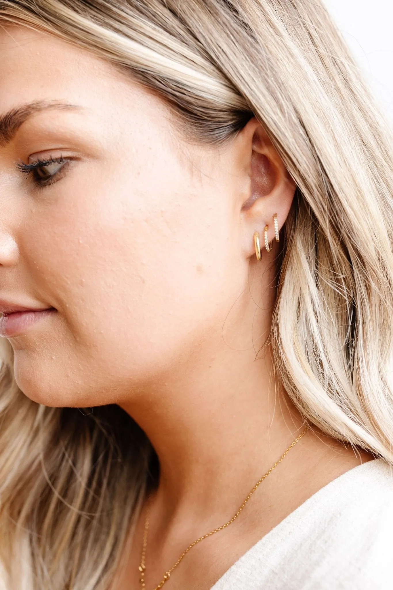 14mm Fundamental Hoops - Hypoallergenic - Gold and Silver Andi