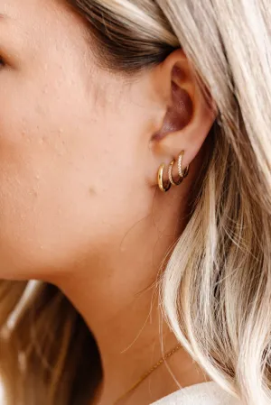 14mm Fundamental Hoops - Hypoallergenic - Gold and Silver Andi
