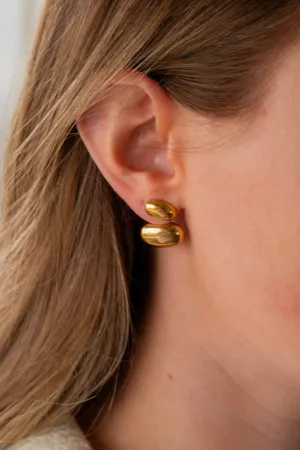 Abstract Oval Dangle Earrings Andi
