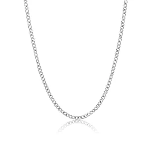 Adornia 3mm Cuban Chain silver 24"