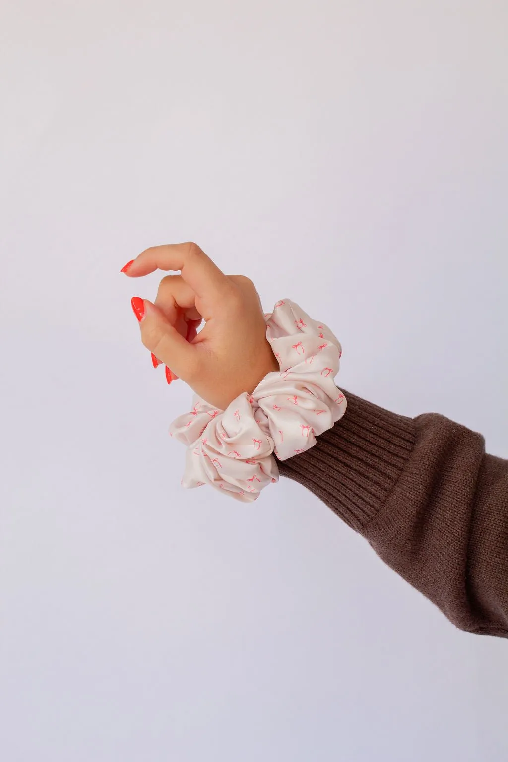 Andi x Rad Rev Pink Bows Jumbo Scrunchie Andi