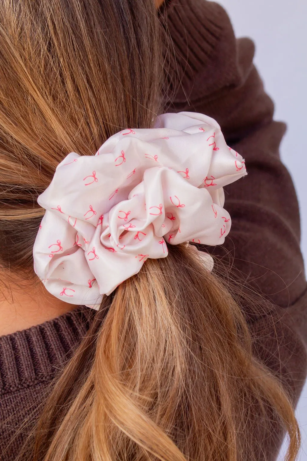 Andi x Rad Rev Pink Bows Jumbo Scrunchie Andi