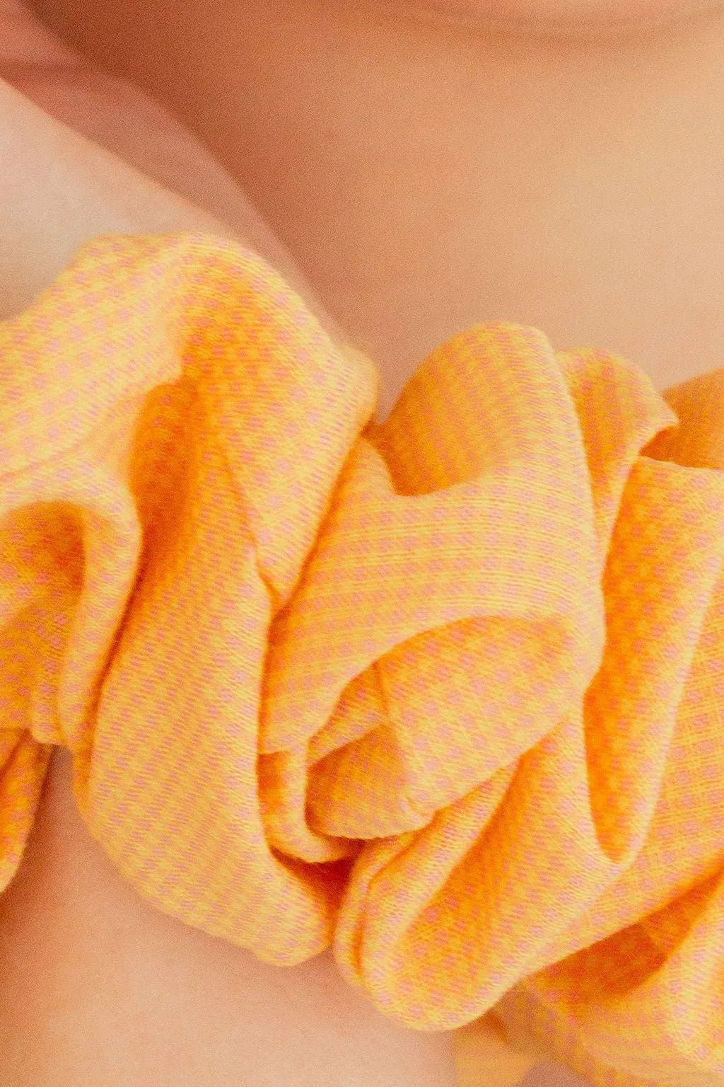 Apricot Crush Jumbo Scrunchie Andi