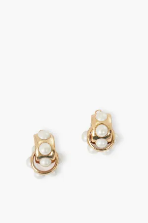 Ari Pearl Hoop Earrings
