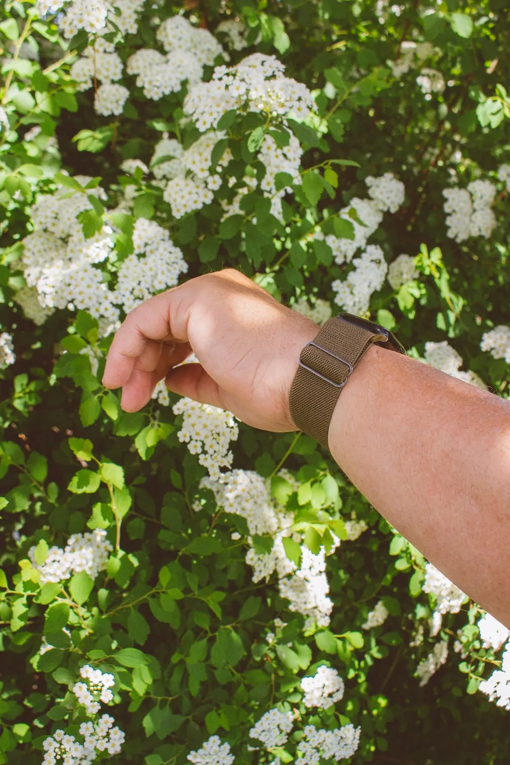 Army Green Adjustable Elastic Watch Band Andi