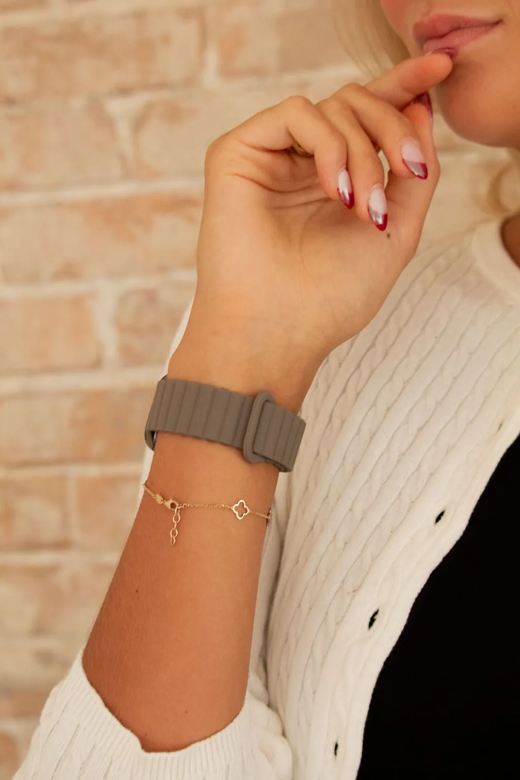 Ash Brown Magnetic Loop Watch Band Andi