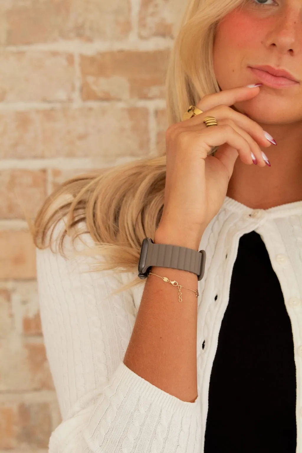 Ash Brown Magnetic Loop Watch Band Andi