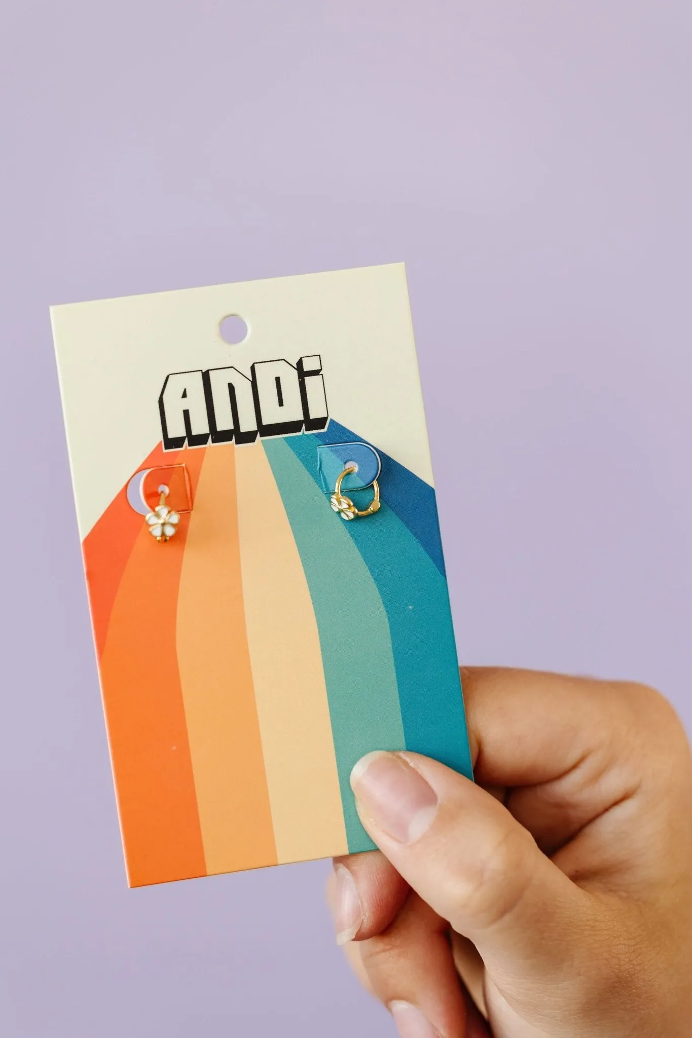 Baby Daisy Hoop Earrings - Hypoallergenic Andi