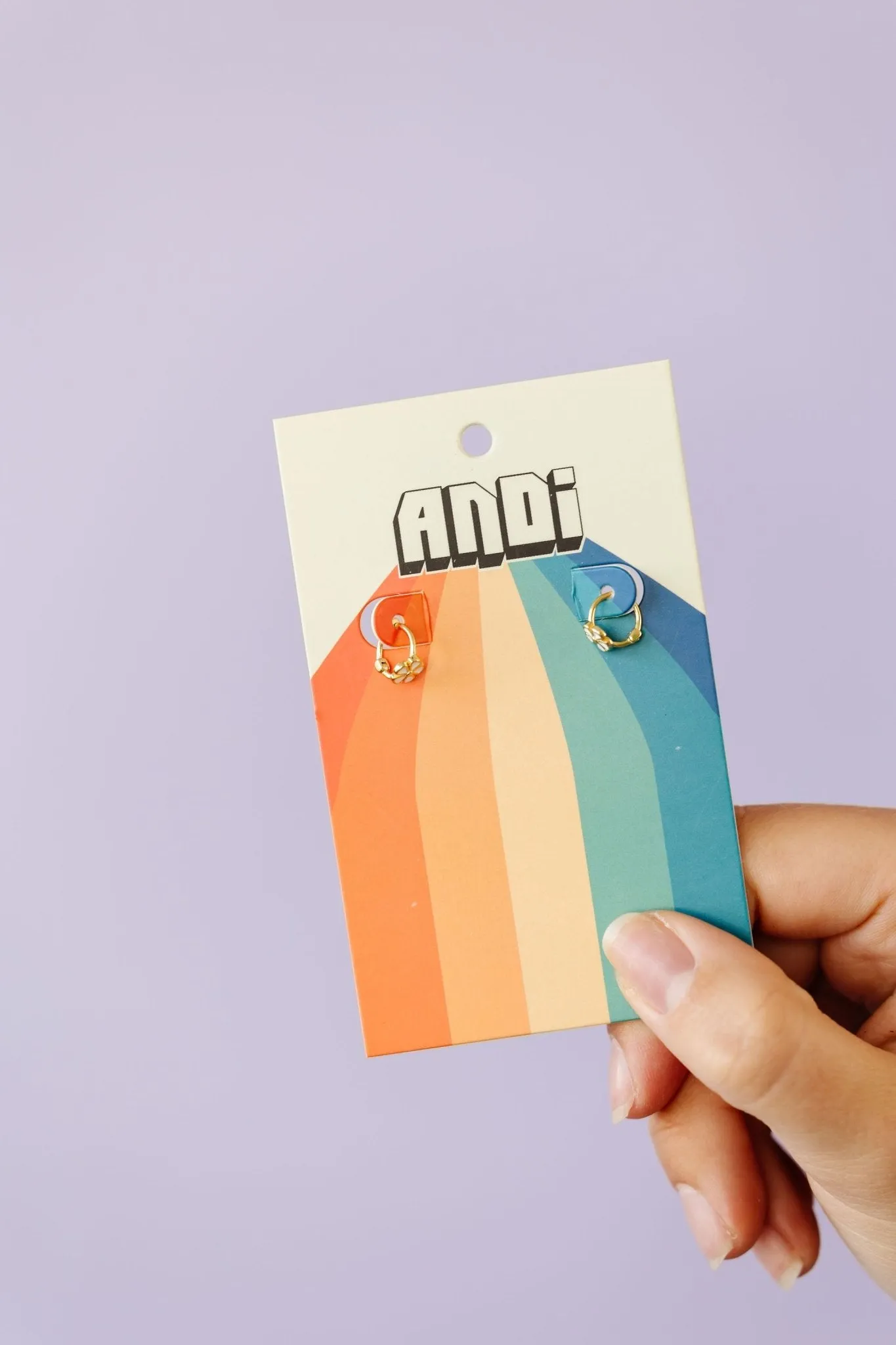 Baby Daisy Hoop Earrings - Hypoallergenic Andi