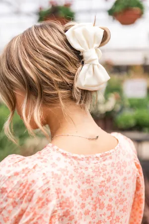 Bailey Satin Bow Claw Clip Andi