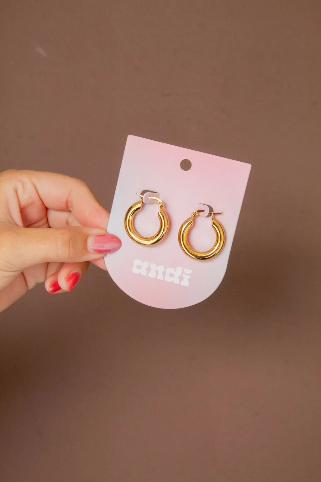 Big Barrel Hoops - Hypoallergenic Andi