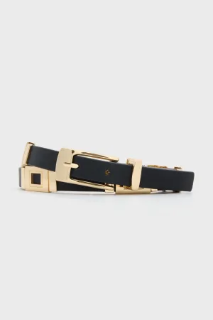 Black and Gold Roma Belt