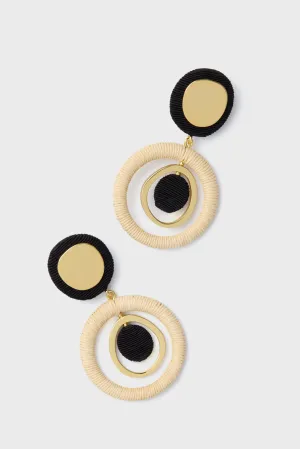 Black and Ivory Carmen Earrings