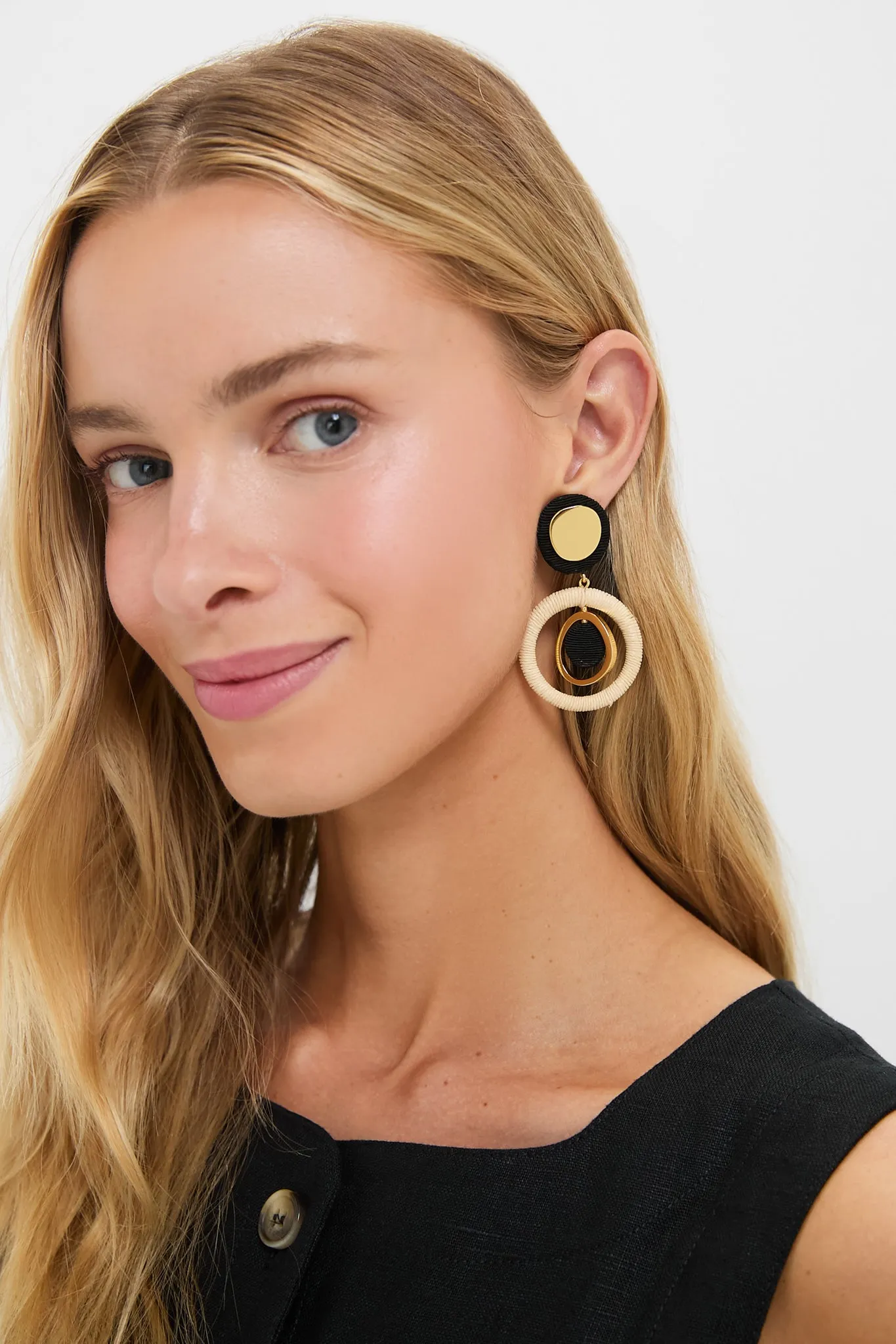 Black and Ivory Carmen Earrings