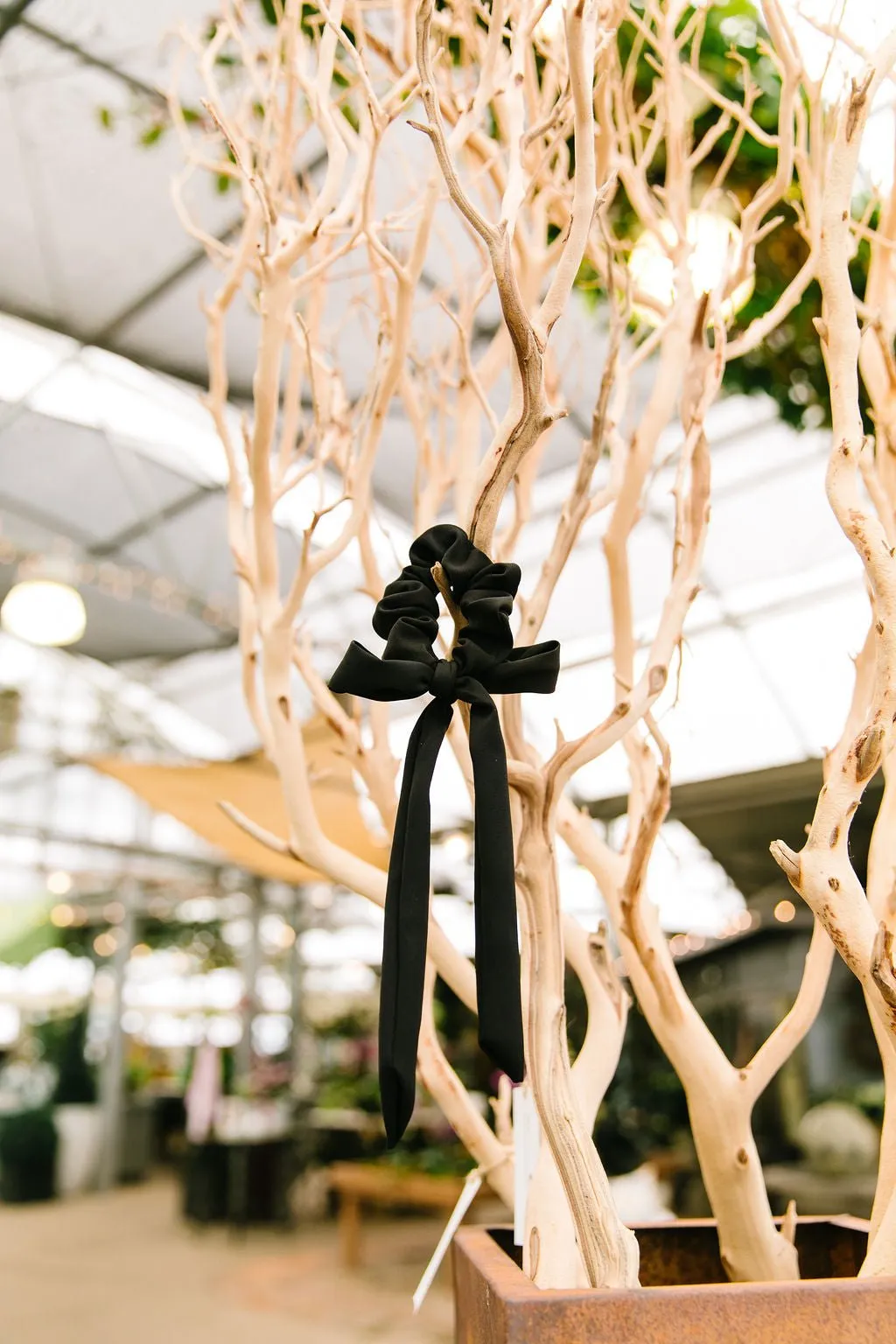 Black Long Bow Scrunchie Andi