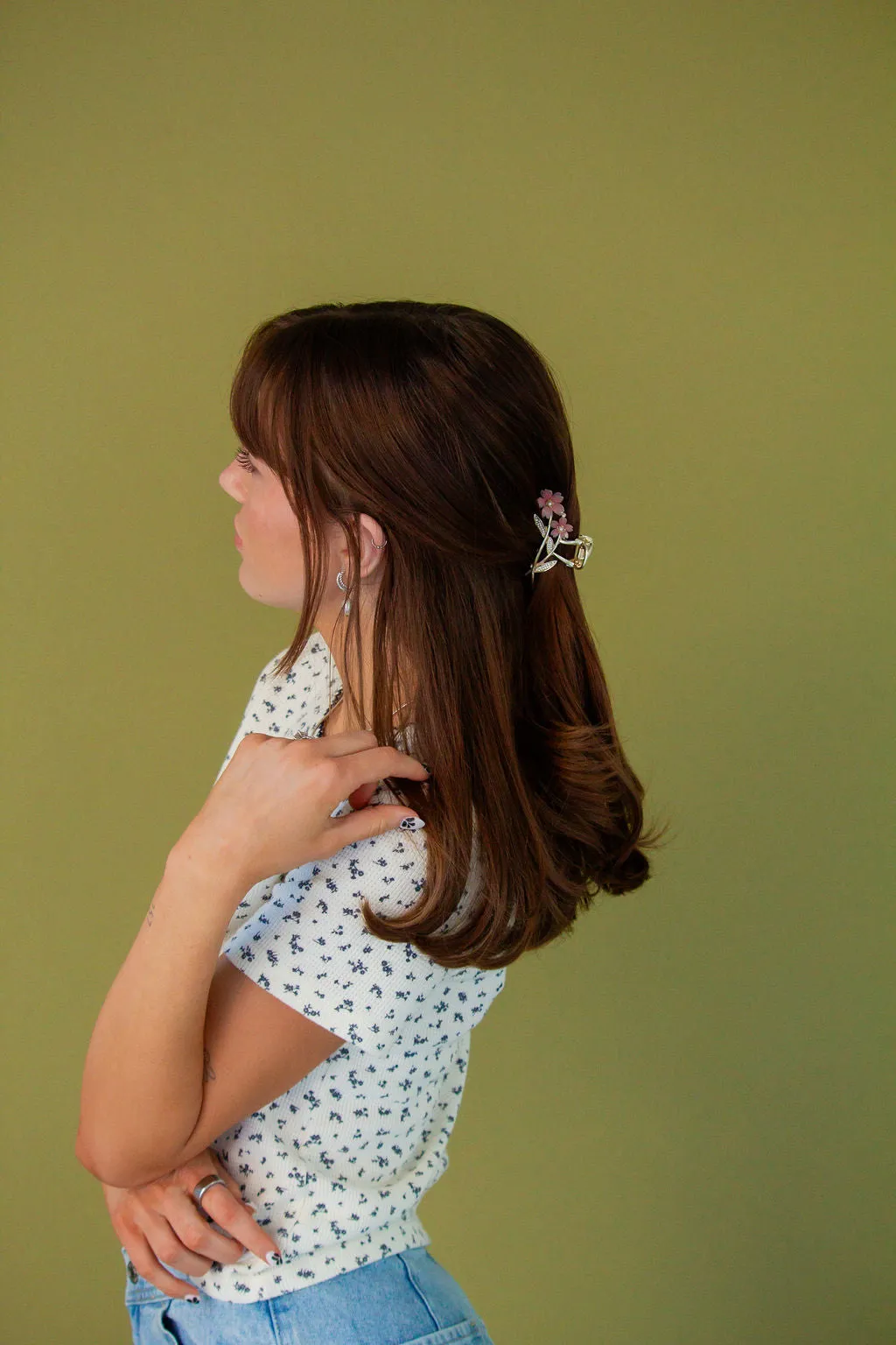 Blush Blossom Claw Clip Andi