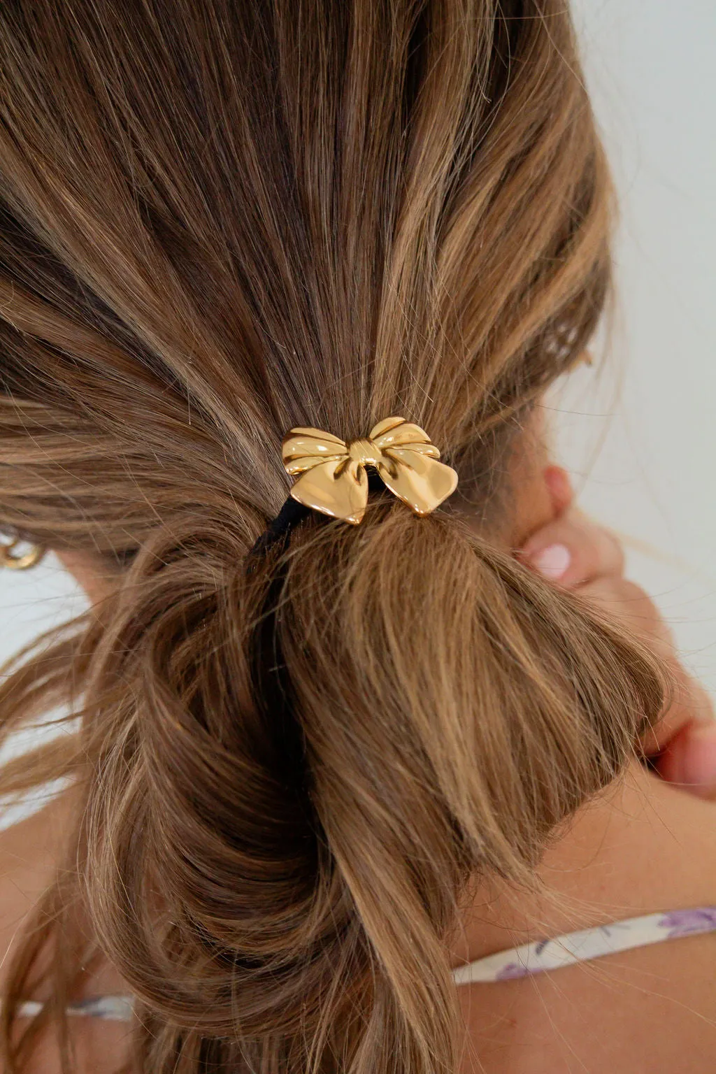 Bow Charm Ponytail Holder Andi