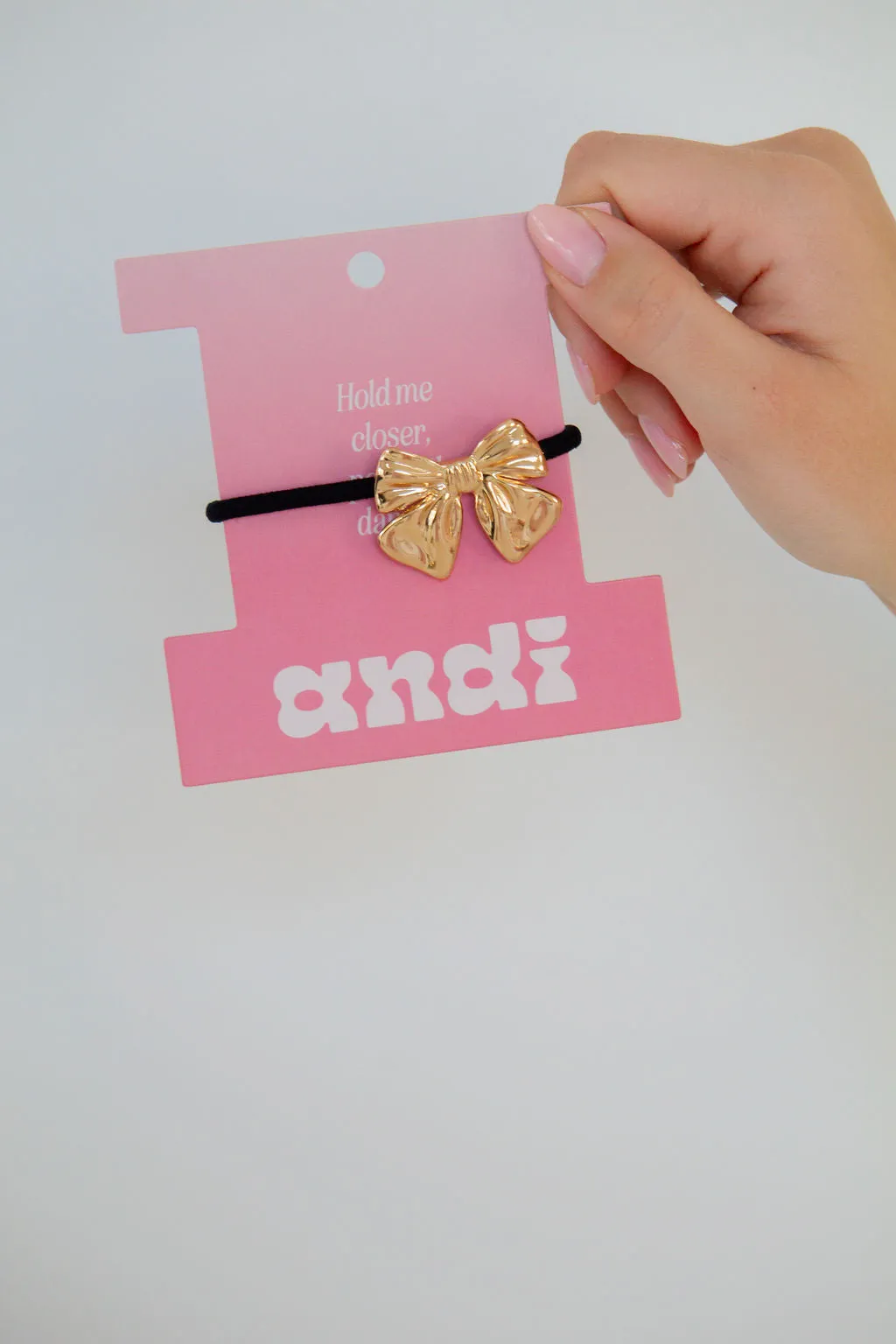 Bow Charm Ponytail Holder Andi