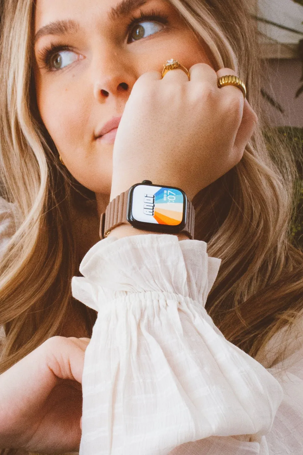 Brown Magnetic Watch Band Andi
