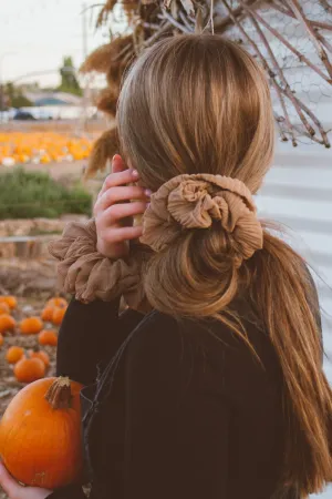 Brown Sugar Jumbo Scrunchie Andi