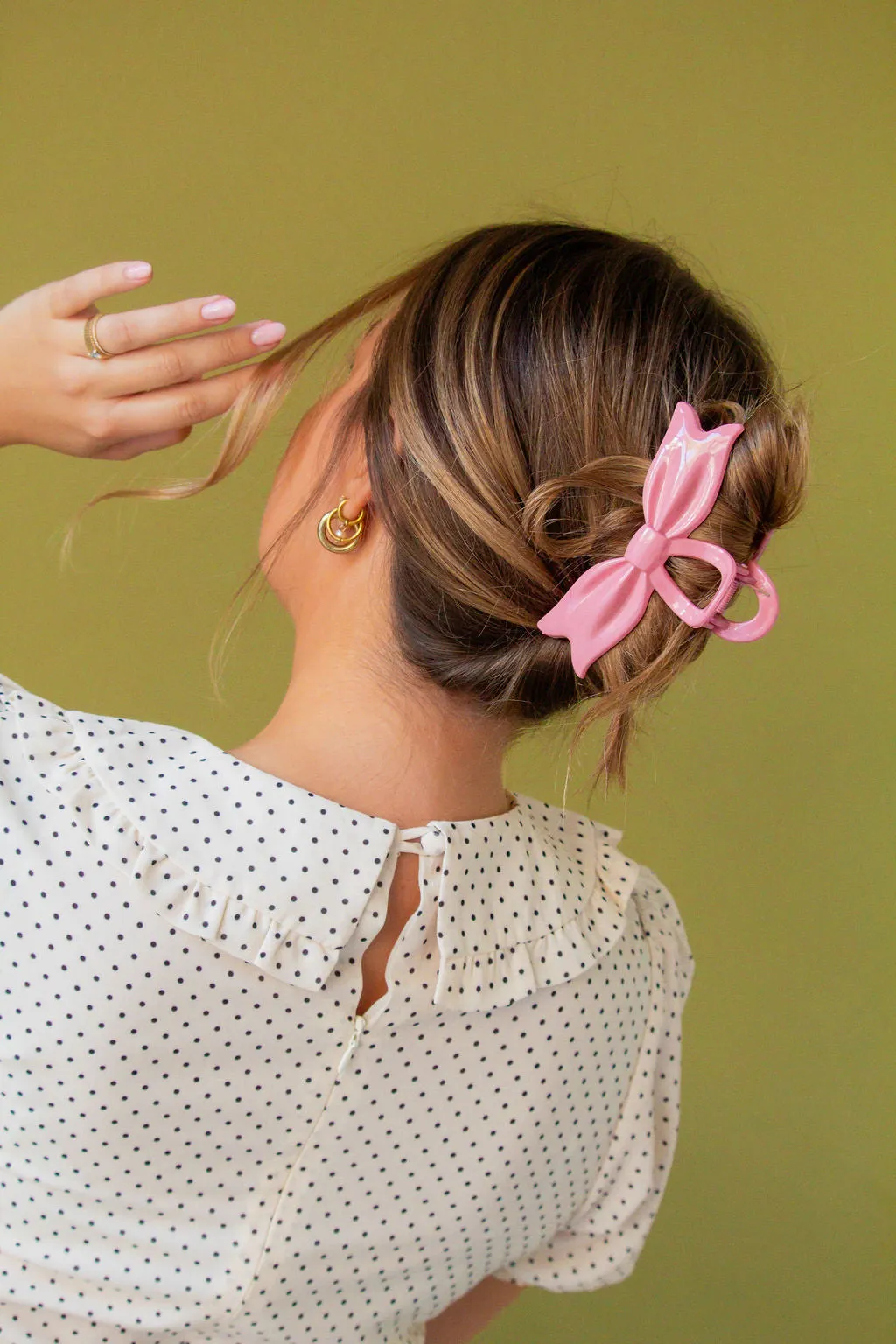 Carnation Bow Claw Clip Andi