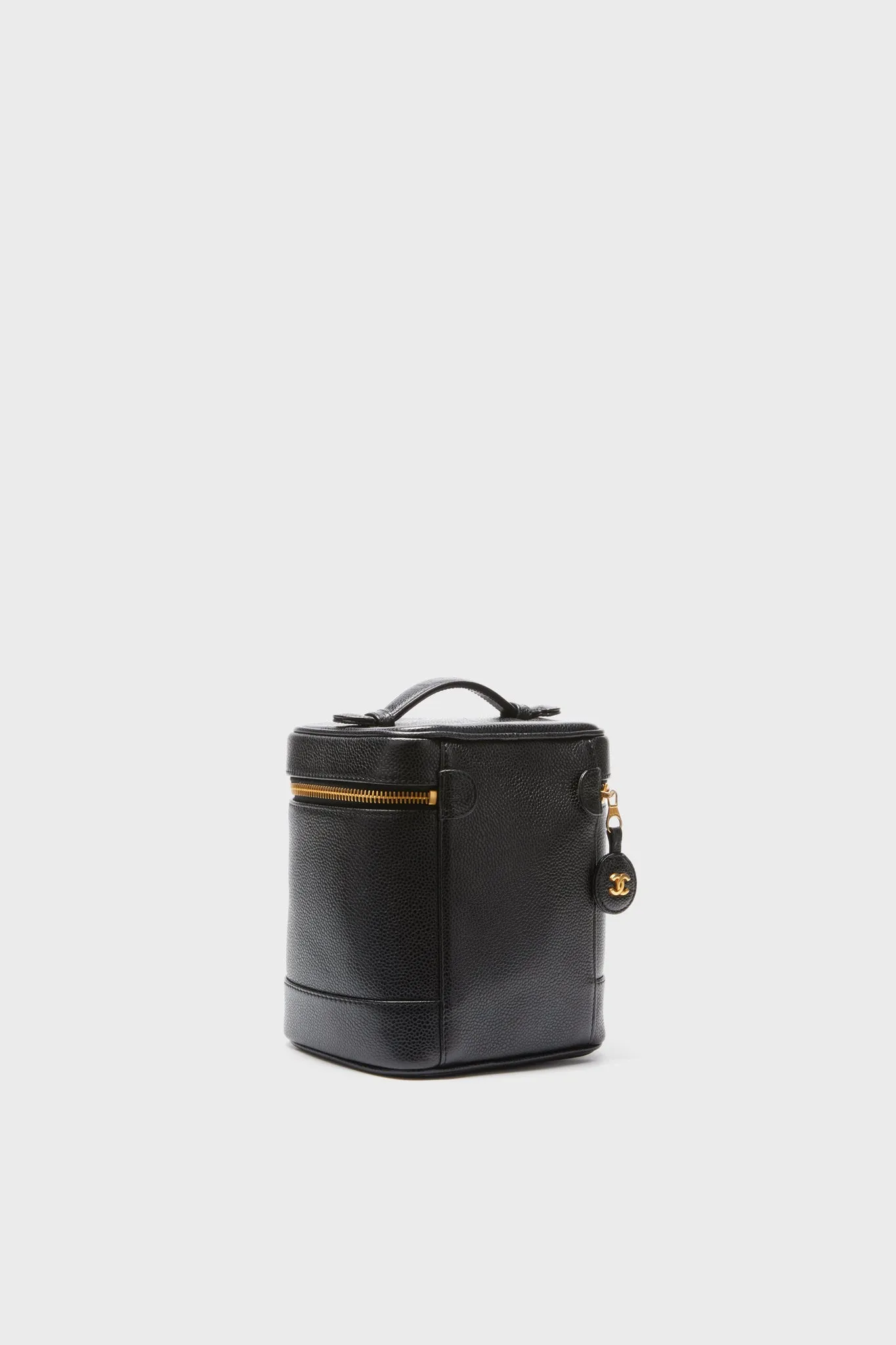 CHANEL Black Caviar Tall Vanity Bag
