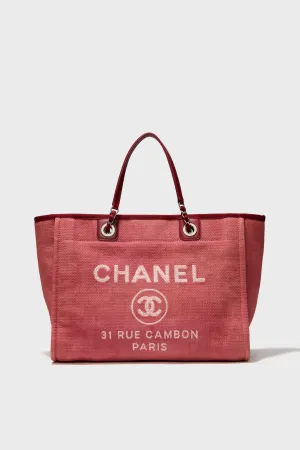 CHANEL Deauville MM Tote Bag