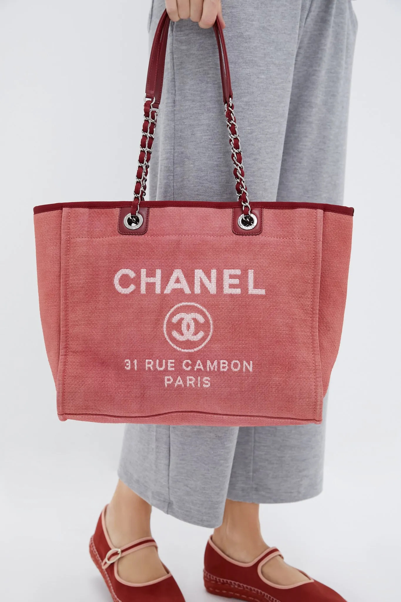 CHANEL Deauville MM Tote Bag