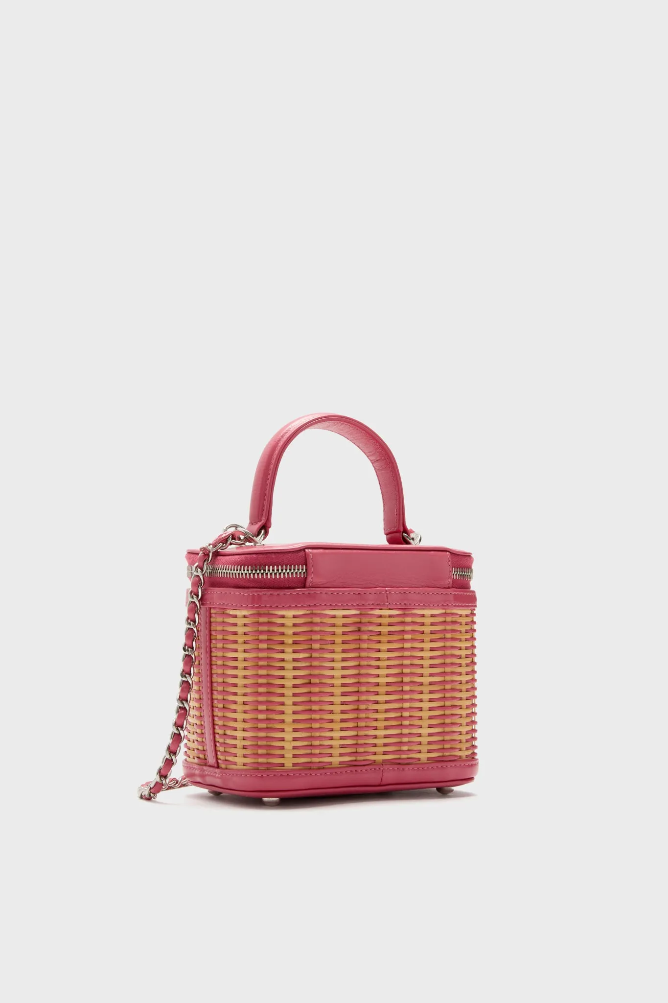 CHANEL Rattan Take Away Vanity Case