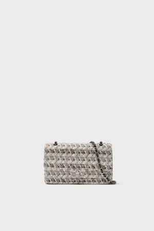 CHANEL Tweed Matelasse Shoulder Bag