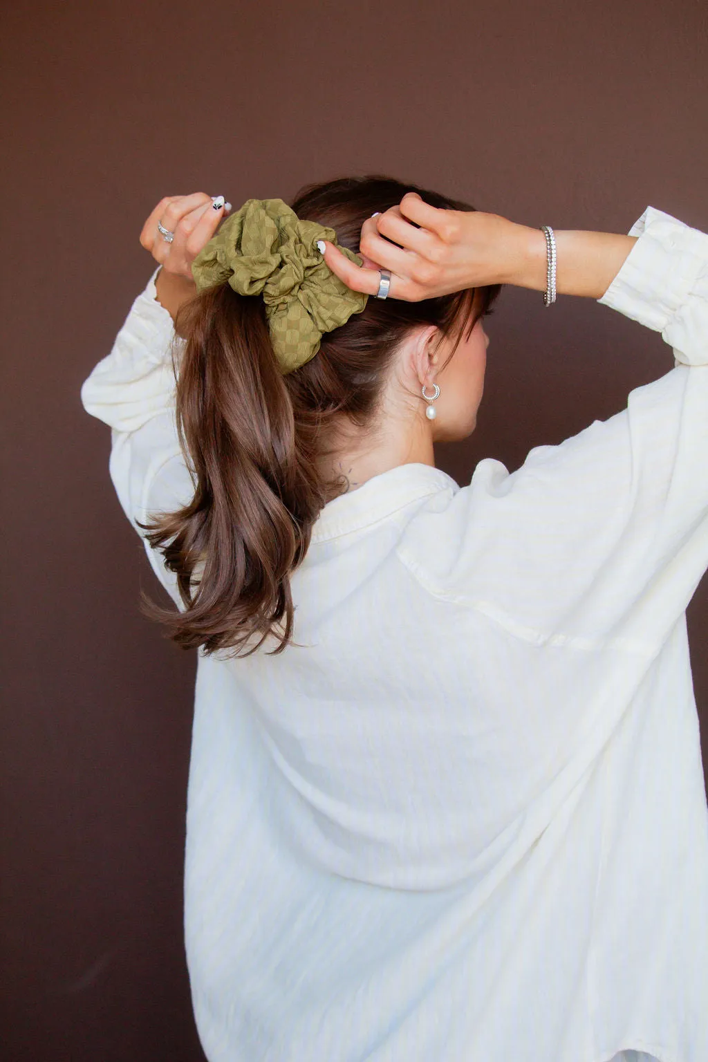 Chartreuse Jumbo Scrunchie Andi