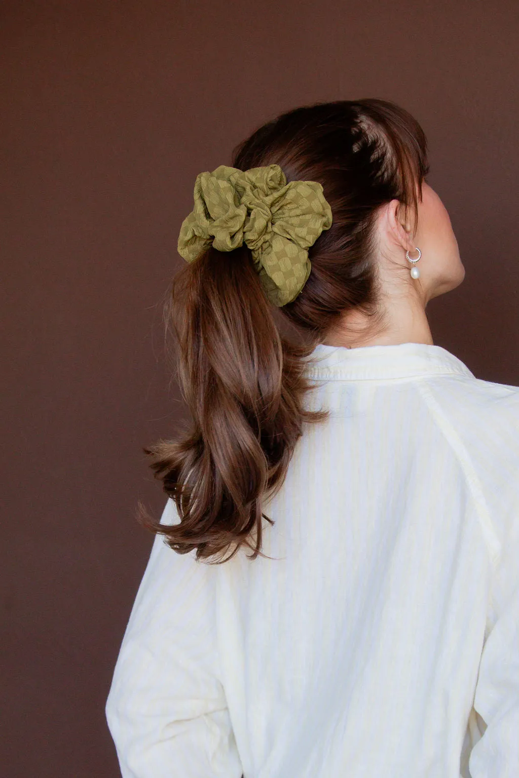 Chartreuse Jumbo Scrunchie Andi