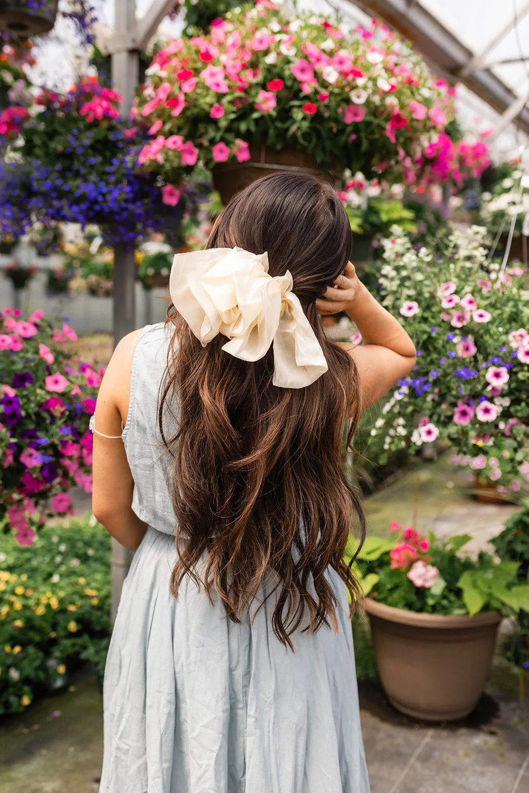 Chiffon Bow Barrette Andi