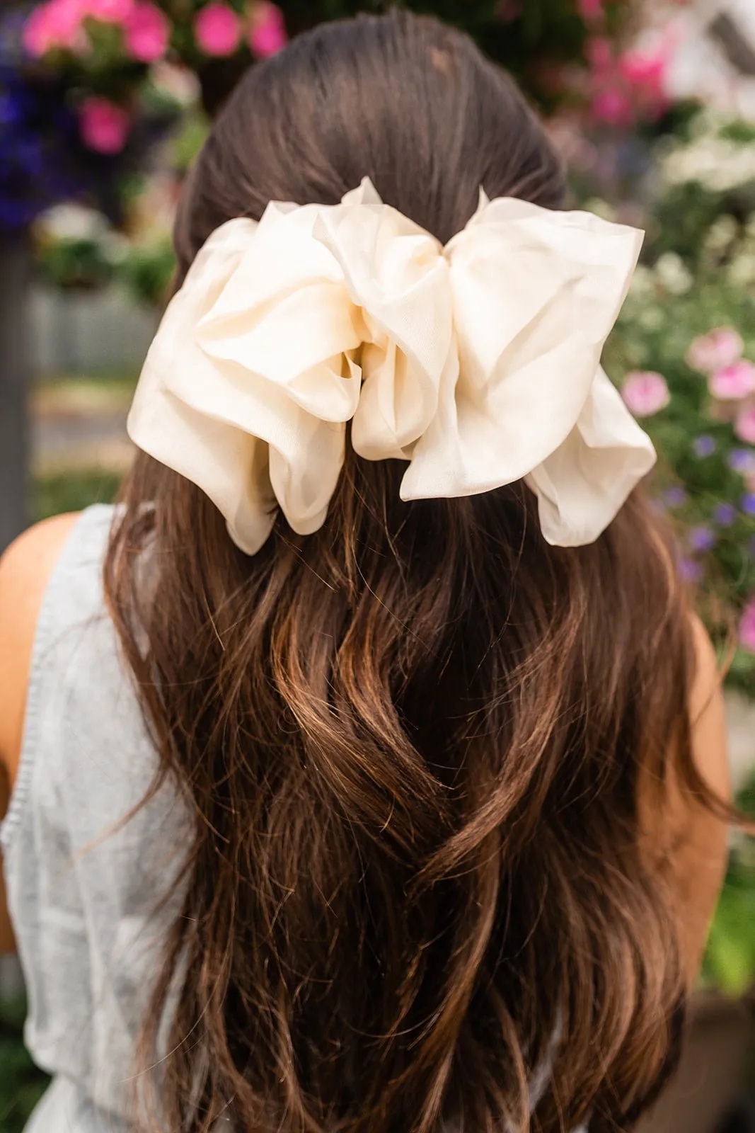 Chiffon Bow Barrette Andi