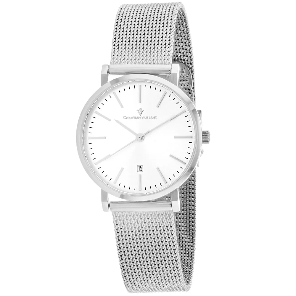 Christian Van Sant Women's Silver dial Watch