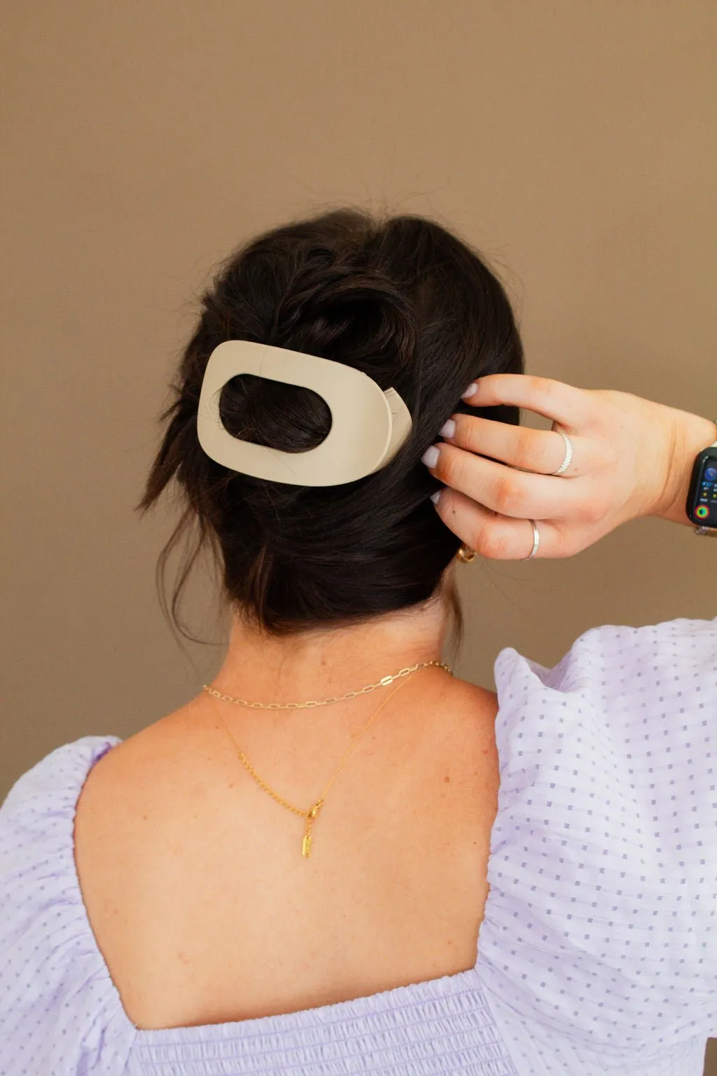Circle Cutout Flat Claw Clip Andi