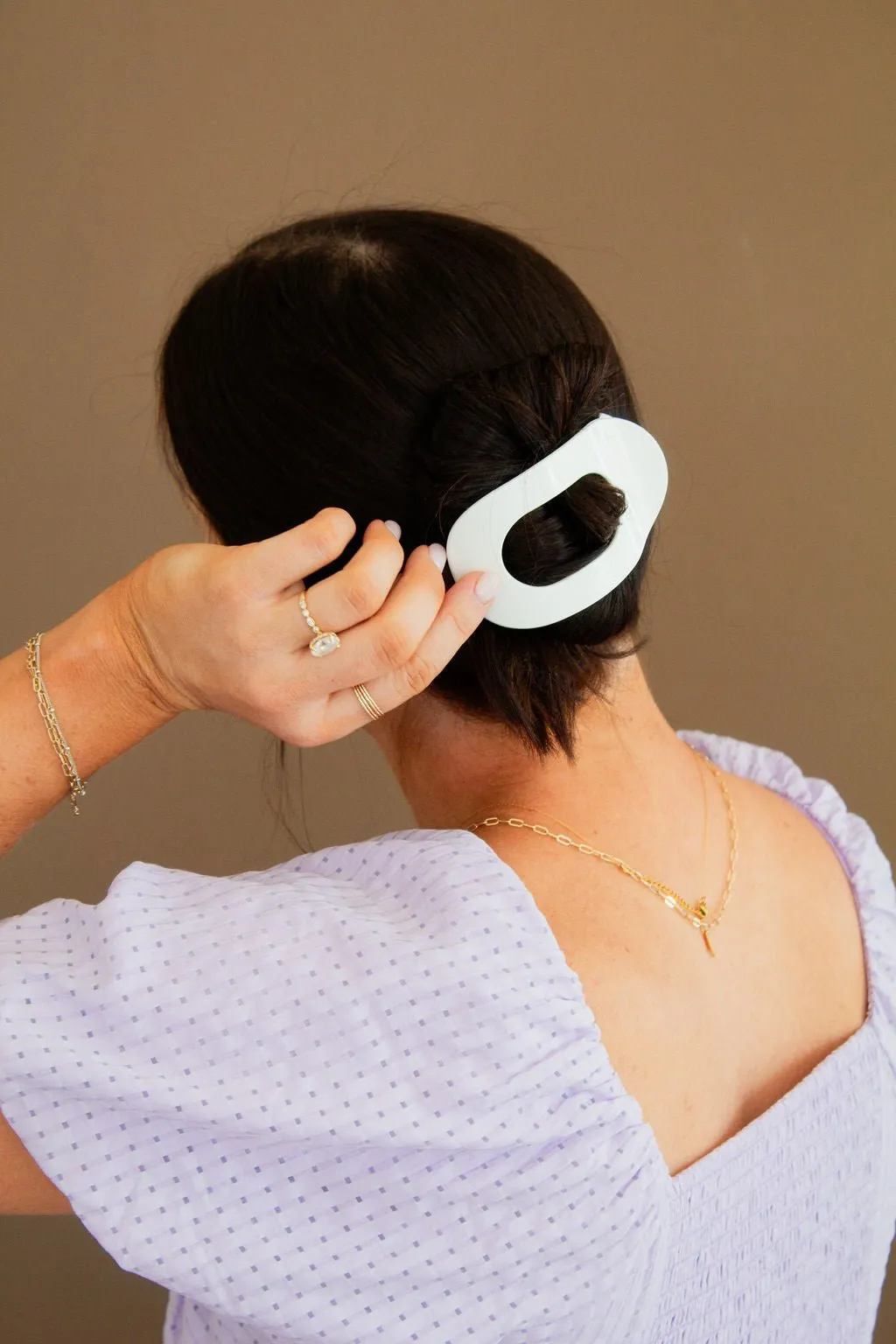Circle Cutout Flat Claw Clip Andi