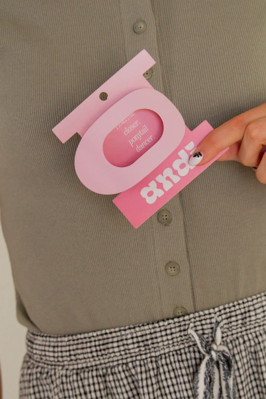 Circle Cutout Flat Claw Clip Andi