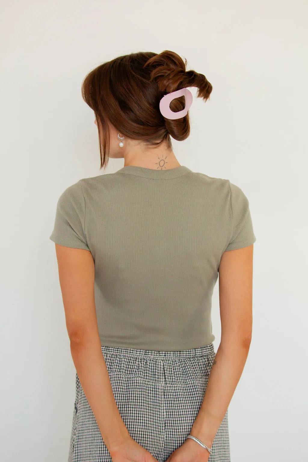 Circle Cutout Flat Claw Clip Andi
