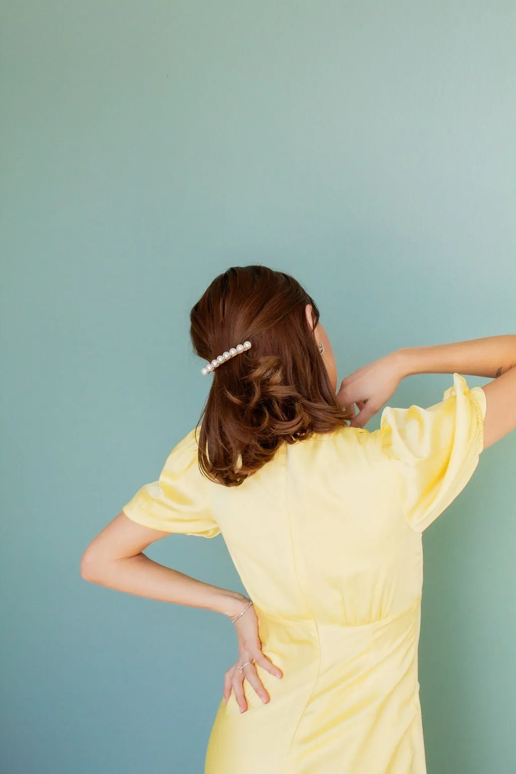 Classic Pearl Barrette Andi