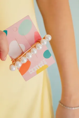Classic Pearl Barrette Andi