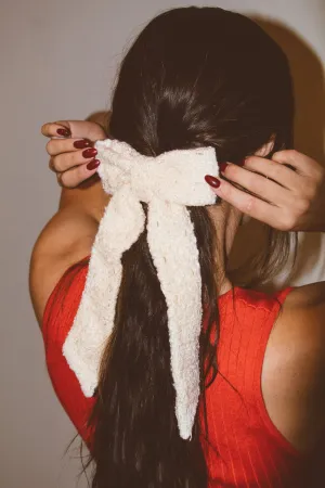 Cream Tweed Bow Andi