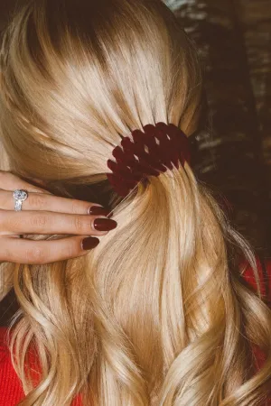 Crimson Bird Nest Expanding Hair Claw Andi