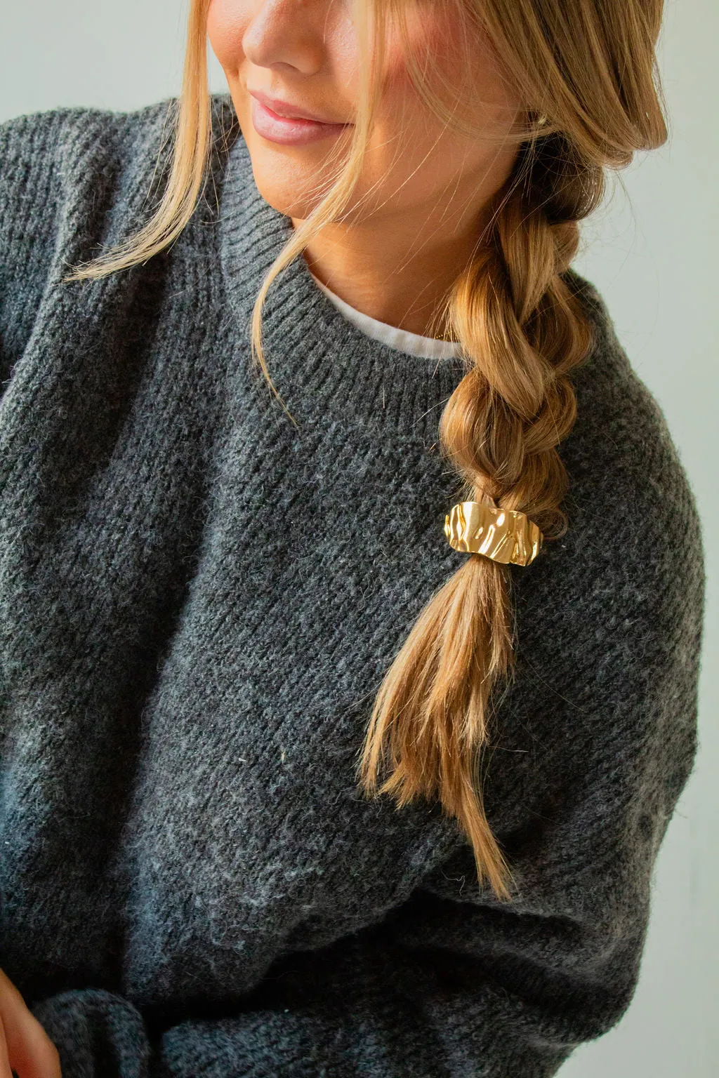 Crinkled Ponytail Cuff Andi