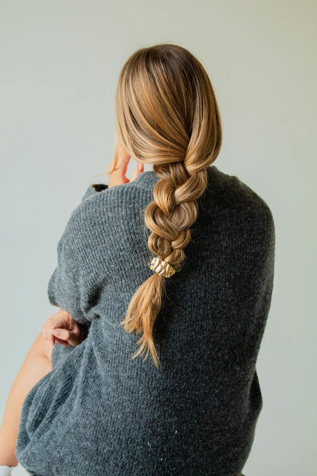 Crinkled Ponytail Cuff Andi
