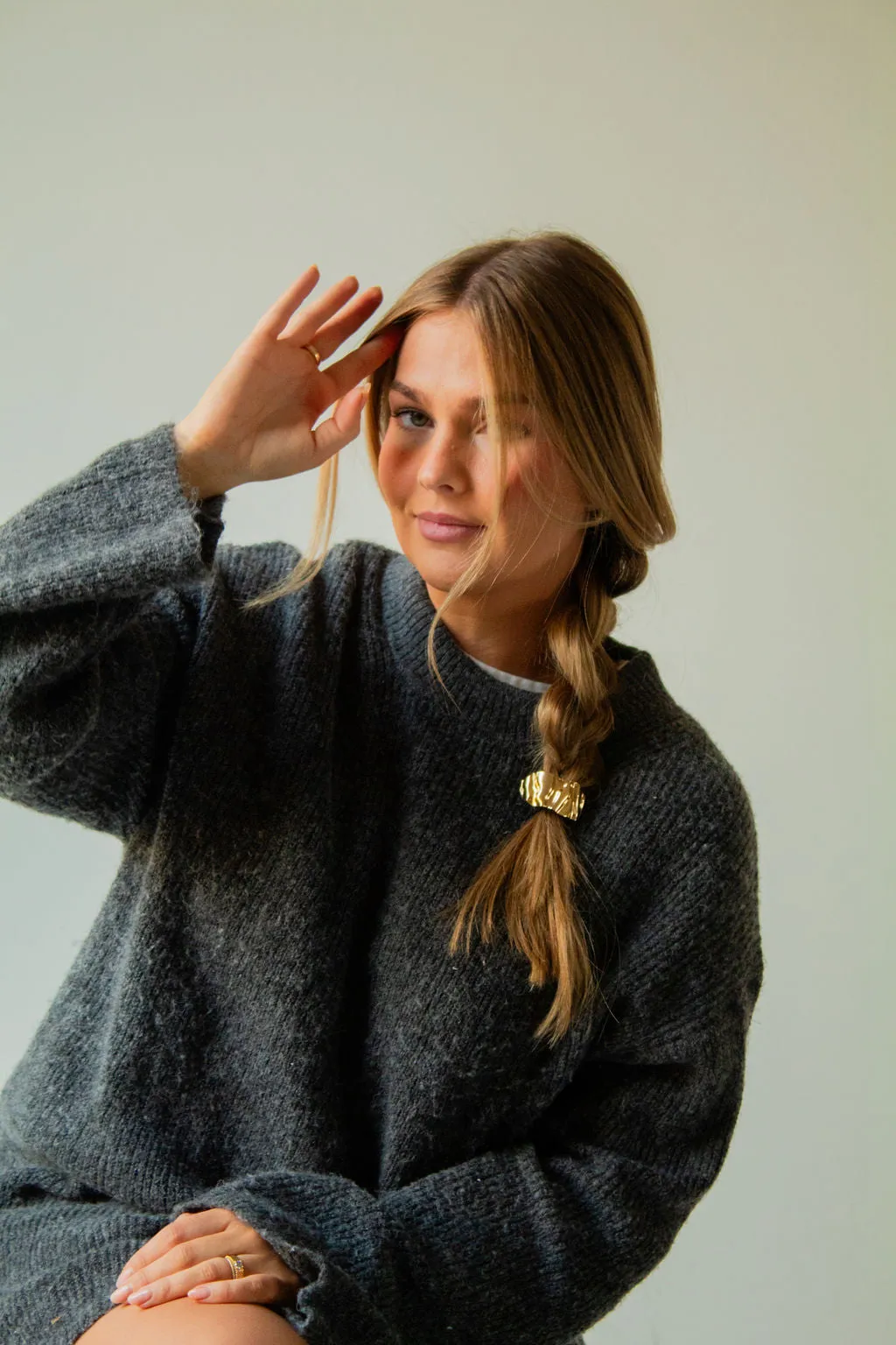 Crinkled Ponytail Cuff Andi