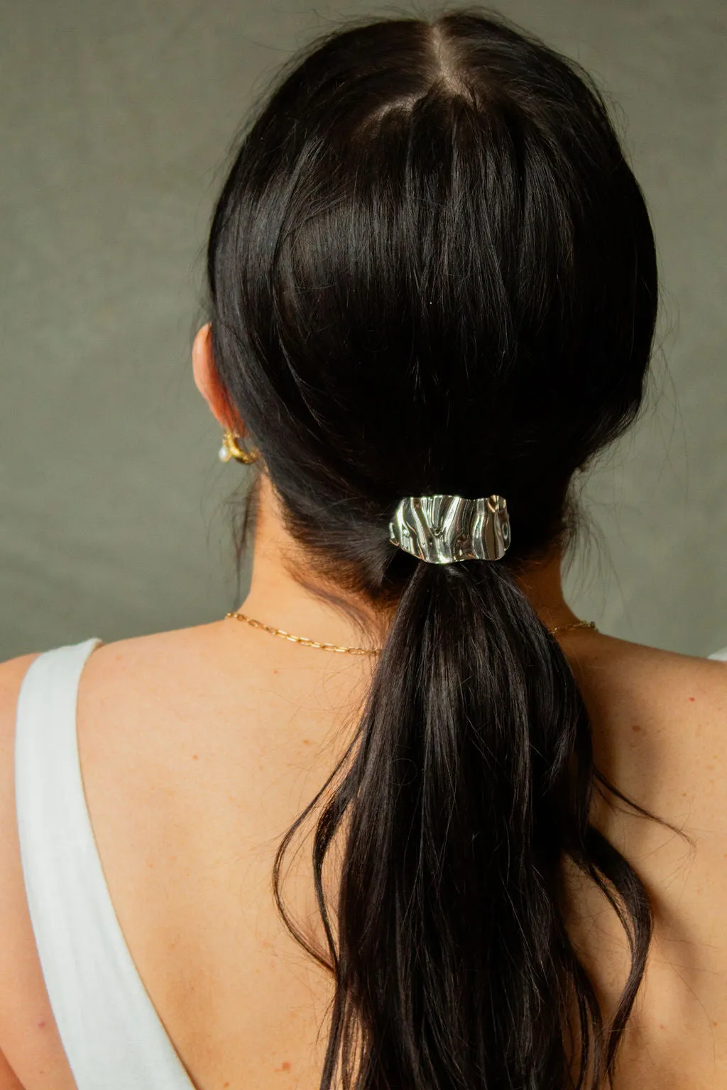 Crinkled Ponytail Cuff Andi